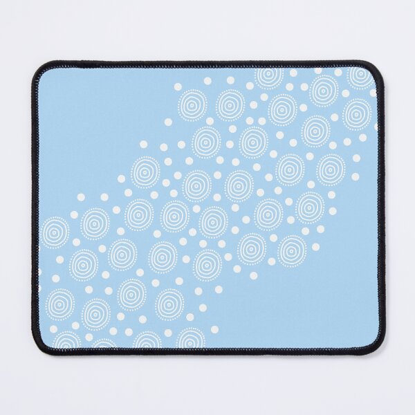 Item preview, Circles in Circles: Pastel Blue and White designed and sold by Whoopsidoodle.