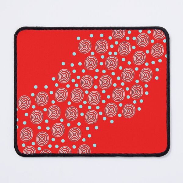 Item preview, Circles in Circles: Red and Blue designed and sold by Whoopsidoodle.
