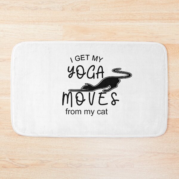 Item preview, i get my yoga moves from my cat funny cat stretchin  ,yoga time  designed and sold by Havic  Tees.