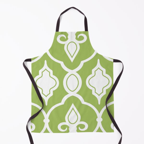 Artikelvorschau, Modern, elegant, ornamental pattern in lime green and white entworfen und verkauft von Svitac.