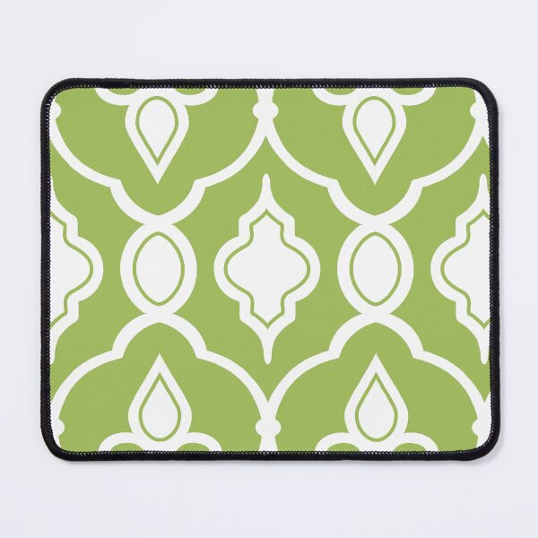 Artikelvorschau, Modern, elegant, ornamental pattern in lime green and white entworfen und verkauft von Svitac.
