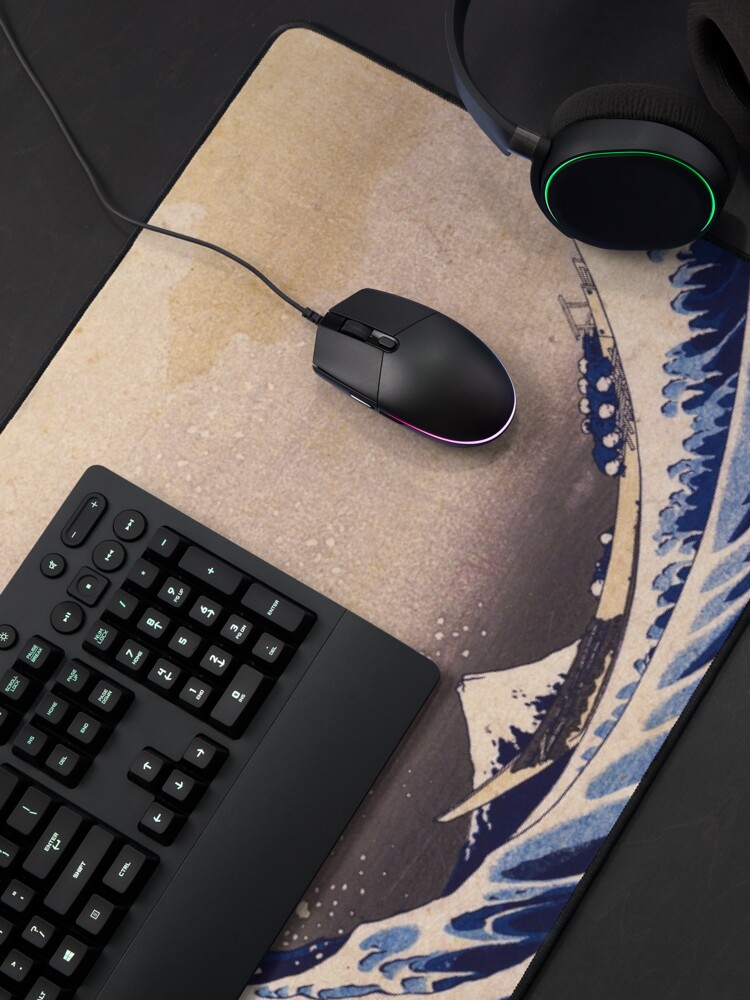 Alternate view of The Great Wave off Kanagawa by Katsushika Hokusai (c 1830-1833) Mouse Pad