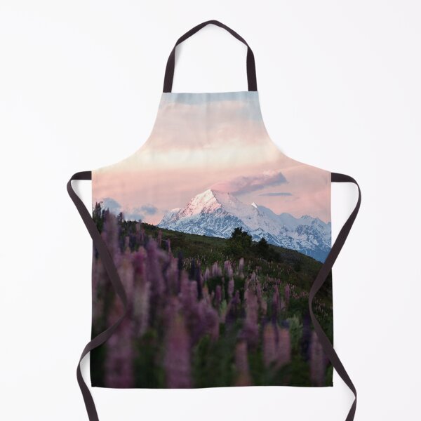 Item preview, Mountain Mt. Cook with Purple Lupin Flowers During Sunset designed and sold by Danny Wanders.