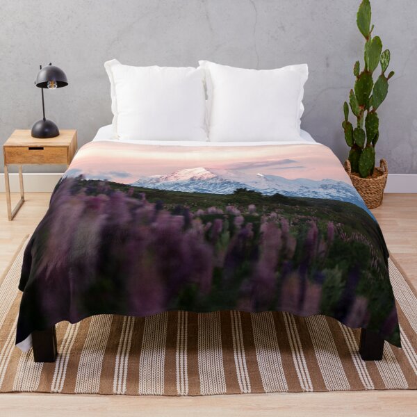 Item preview, Mountain Mt. Cook with Purple Lupin Flowers During Sunset designed and sold by Danny Wanders.