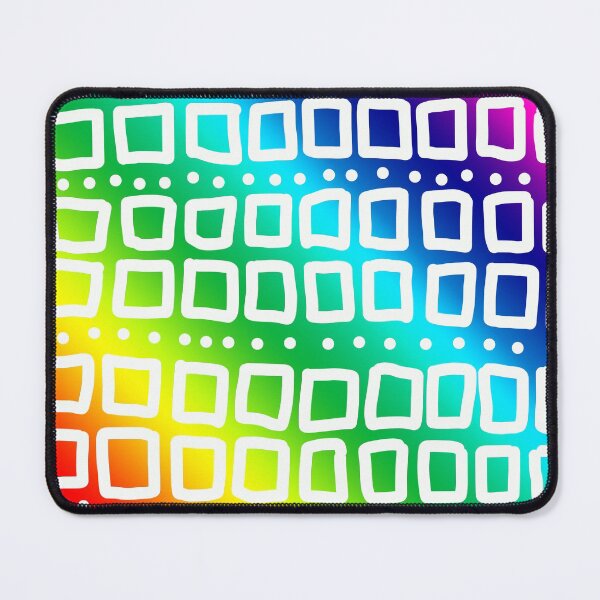 Item preview, Abstract Squares and Dots in Rainbow designed and sold by Whoopsidoodle.
