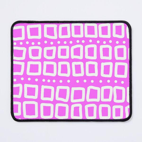 Item preview, Abstract Squares and Dots in Pink and White designed and sold by Whoopsidoodle.