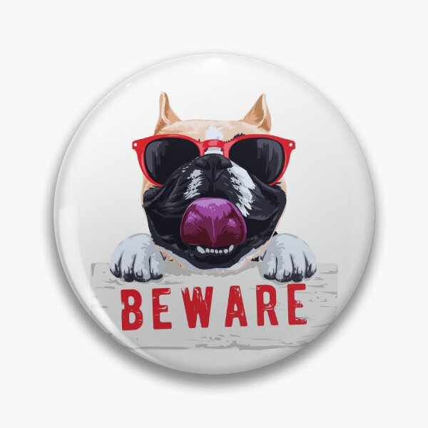 Item preview, Beware colorful pug dog  designed and sold by urban-color.