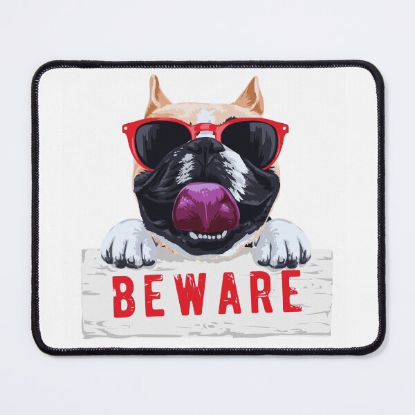 Item preview, Beware colorful pug dog  designed and sold by urban-color.