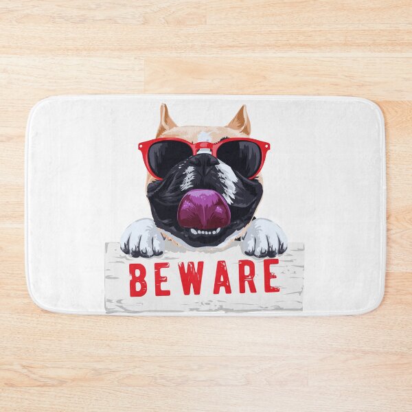 Item preview, Beware colorful pug dog  designed and sold by urban-color.