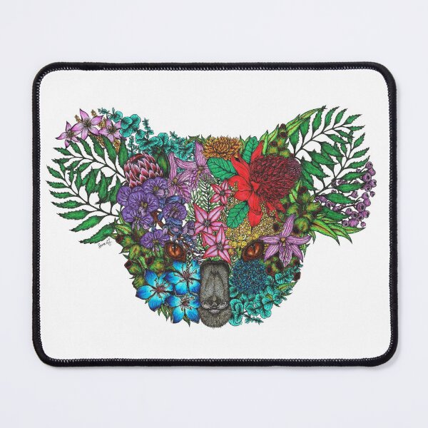 Item preview, Floral Koala 1 - Colour - White Background designed and sold by SamuelJ.