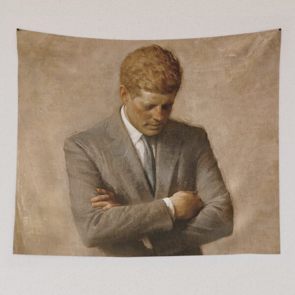 Item preview, John F Kennedy Official Portrait by Aaron Shikler designed and sold by allhistory.