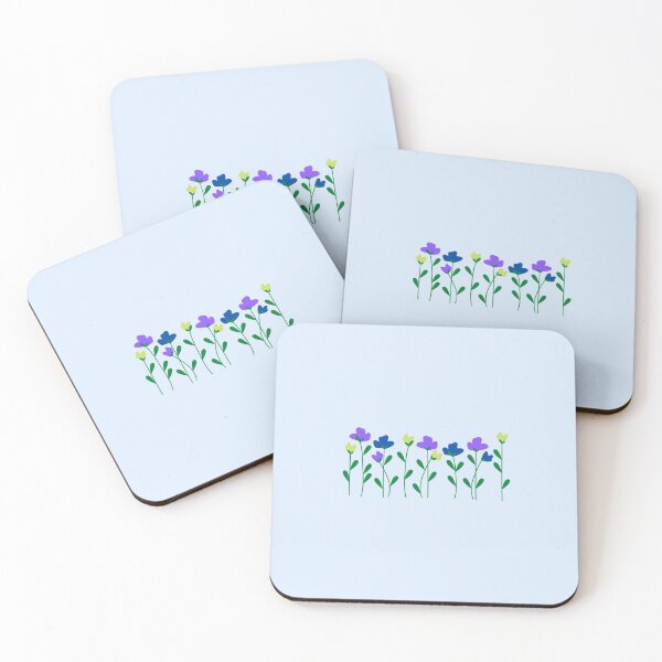 Item preview, Blue, green, and purple body positivity flowers designed and sold by kjwenzel11.
