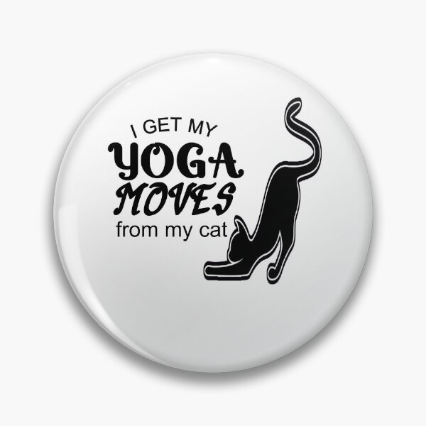Item preview,  i get my yoga moves from my cat funny cat stretchin  ,yoga time  designed and sold by Havic  Tees.