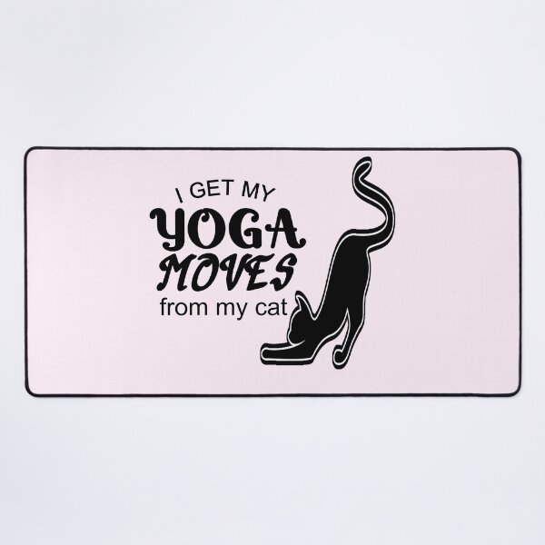 Item preview,  i get my yoga moves from my cat funny cat stretchin  ,yoga time  designed and sold by Havic  Tees.