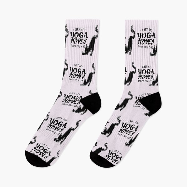 Item preview,  i get my yoga moves from my cat funny cat stretchin  ,yoga time  designed and sold by Havic  Tees.