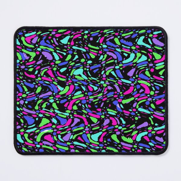 Item preview, Abstract Brights on Black designed and sold by Whoopsidoodle.