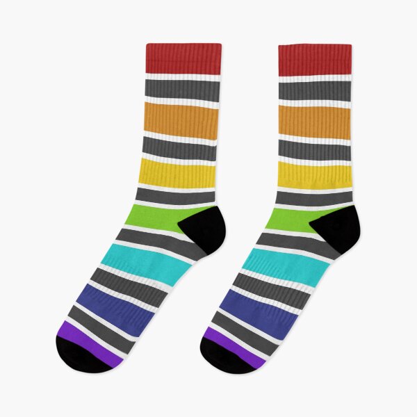 Item preview, Horizontal stripes, rainbow, grey, white designed and sold by Svitac.
