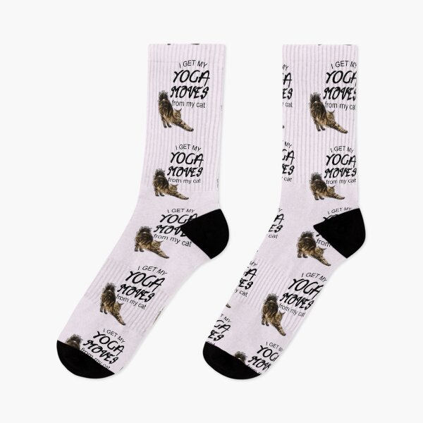 Item preview,  i get my yoga moves from my cat funny cat stretchin  ,yoga time ,funny cat stretch designed and sold by Havic  Tees.