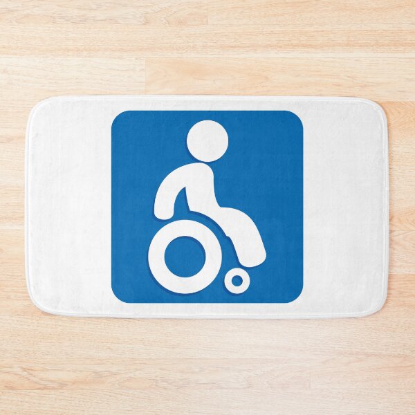 Item preview, Icon representing square button, pictogram deficient physical chairwoman. Ideal for catalogs, information and institutional material designed and sold by LucianoCosmo.
