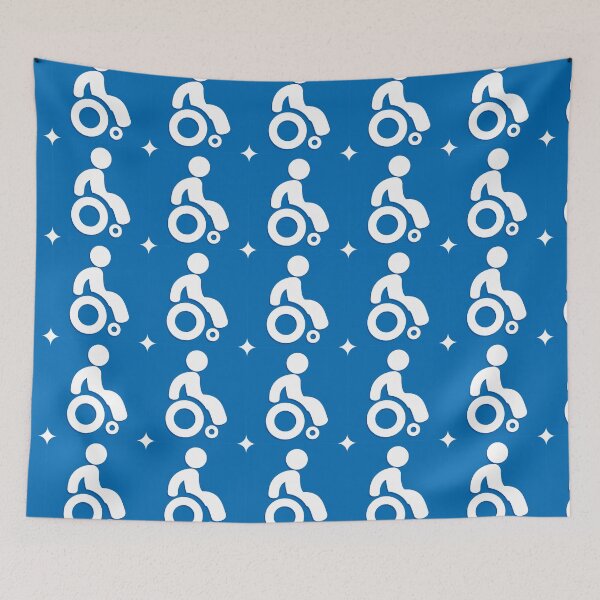 Item preview, Icon representing square button, pictogram deficient physical chairwoman. Ideal for catalogs, information and institutional material designed and sold by LucianoCosmo.