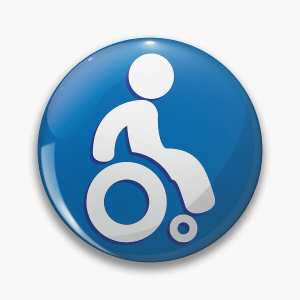 Item preview, Icon representing button, pictogram deficient physical chairwoman. Ideal for catalogs, information and institutional material designed and sold by LucianoCosmo.