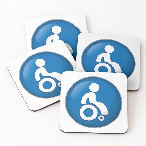 Item preview, Icon representing button, pictogram deficient physical chairwoman. Ideal for catalogs, information and institutional material designed and sold by LucianoCosmo.
