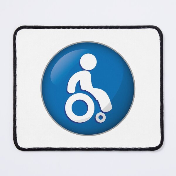 Item preview, Icon representing button, pictogram deficient physical chairwoman. Ideal for catalogs, information and institutional material designed and sold by LucianoCosmo.