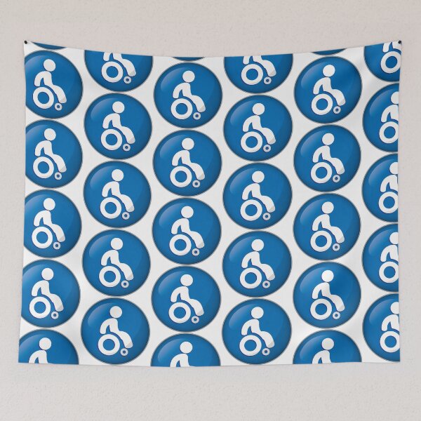 Item preview, Icon representing button, pictogram deficient physical chairwoman. Ideal for catalogs, information and institutional material designed and sold by LucianoCosmo.