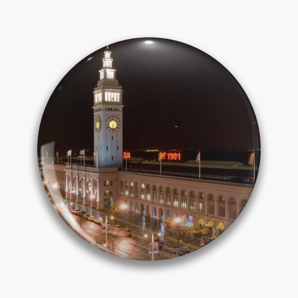 Item preview, San Francisco Ferry Building in the Rain (color) designed and sold by jenniferloring.