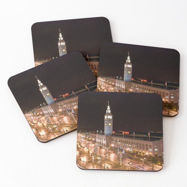 Item preview, San Francisco Ferry Building in the Rain (color) designed and sold by jenniferloring.