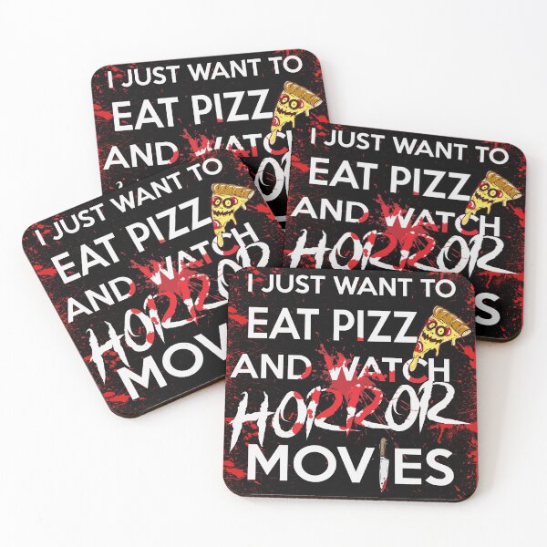 Item preview, I Just Want To Eat Pizza And Watch Horror Movies! - I Just Want To Eat Pizza And Watch Horror Movies- Eat Pizza and Play Games designed and sold by SoffyLee586.