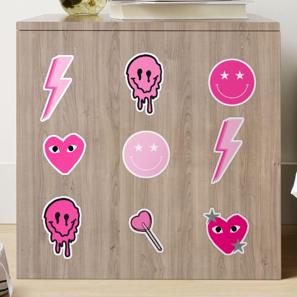 The Ultimate Preppy Pink Sticker Pack Art Board Print for Sale by Maya B