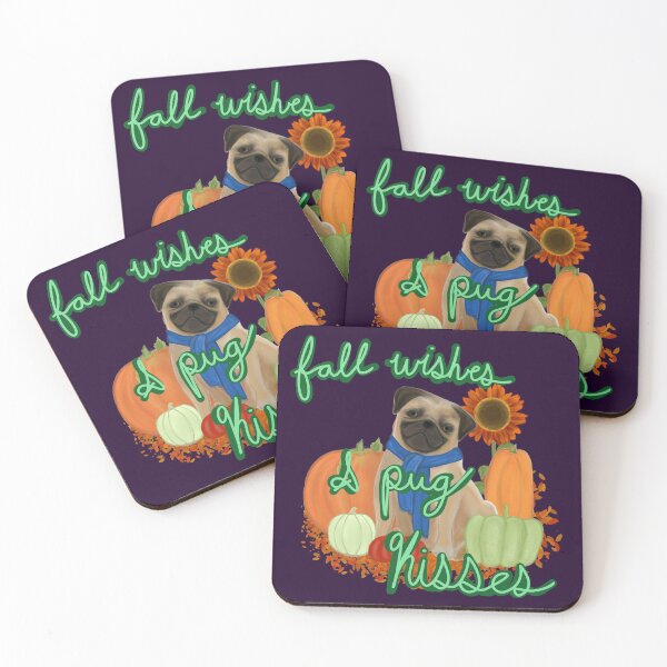 Item preview, Fall wishes and pug kisses designed and sold by Jaclyn8smith8.
