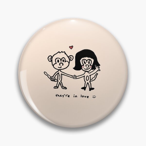Item preview, "2 monkeys in love." - DOODLES by Nick designed and sold by nickbaldwin2k.