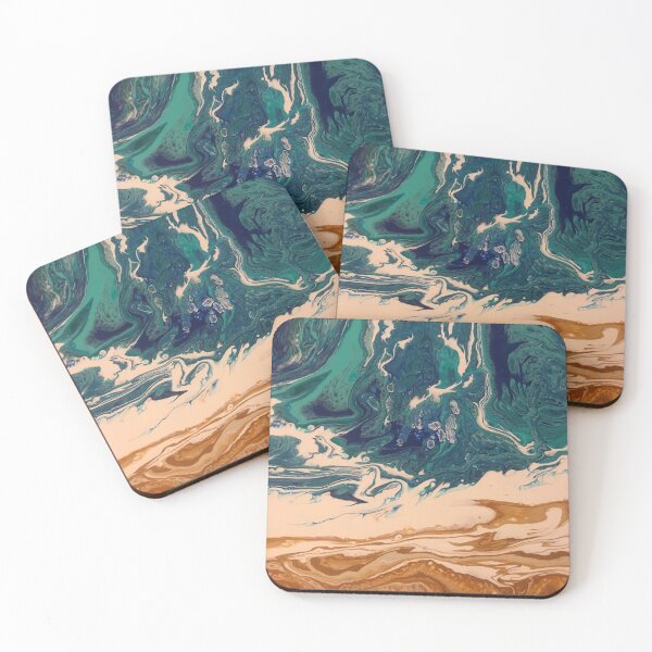 Item preview, BEACHY PAINT POUR designed and sold by BridgetBresser.