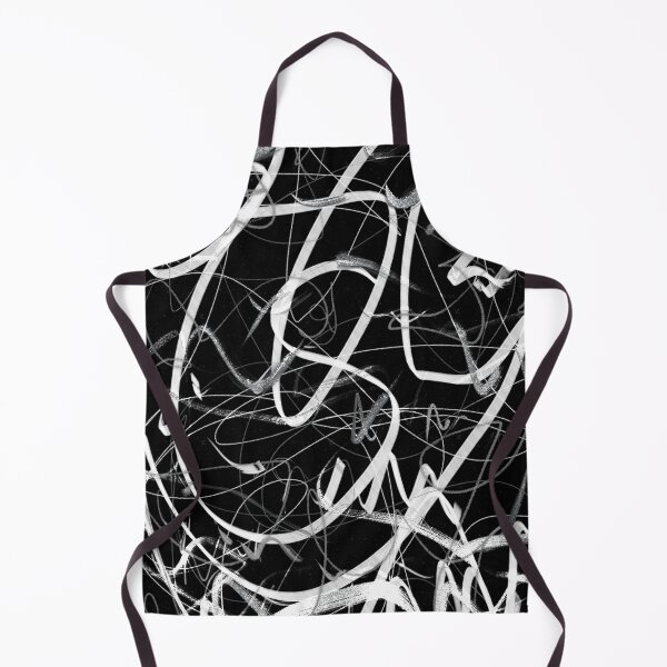 Item preview, Shine Shiny Metallic Black and White Abstract Art Mixed Media Oil Painting designed and sold by hopecope.