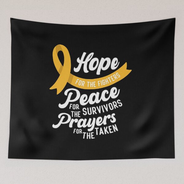 Item preview, Hope, Peace and Prayers - Supporting Childhood Cancer designed and sold by redblackline.