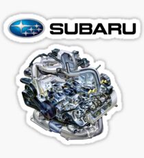 Subaru EJ20-25 Engine + Text Sticker