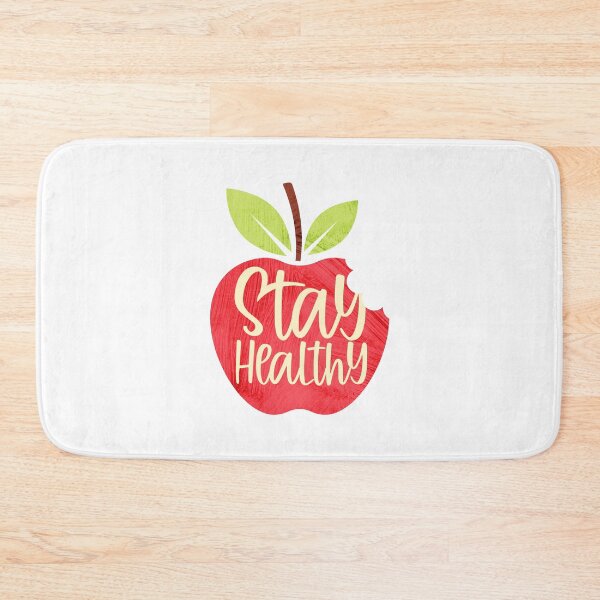 Item preview, Stay Healthy Apple - watercolor style design designed and sold by essjaydesigns.