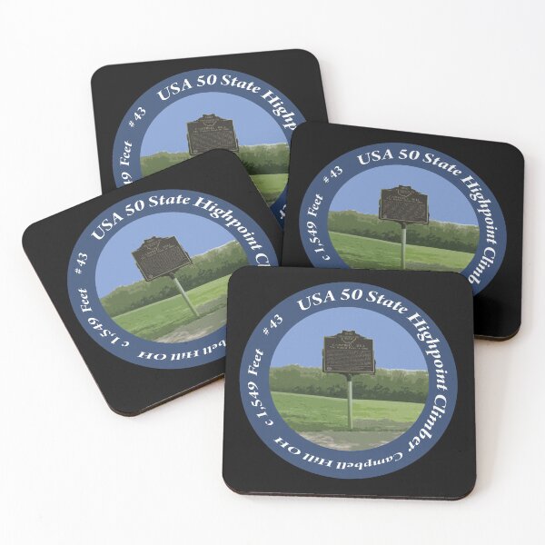 Item preview, Campbell Hill OH 43 of 50 States Highpoint Climbers  designed and sold by janraydesigns.