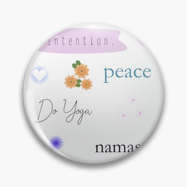 Item preview, Yoga Peace Pack - Intention, Namaste, Flowers, Love, Peace designed and sold by shirabee.