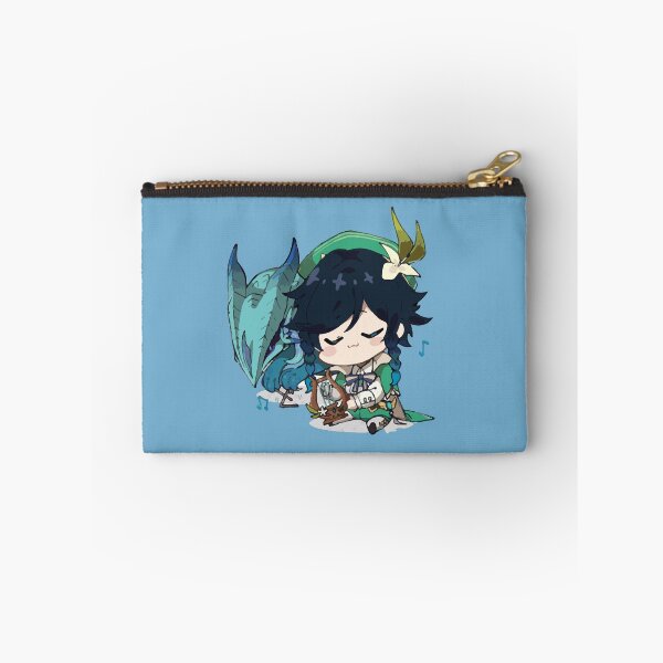 Item preview, Genshin Impact - Chibi Venti Playing Music for Dvalin (Stormterror) designed and sold by Krimsy.