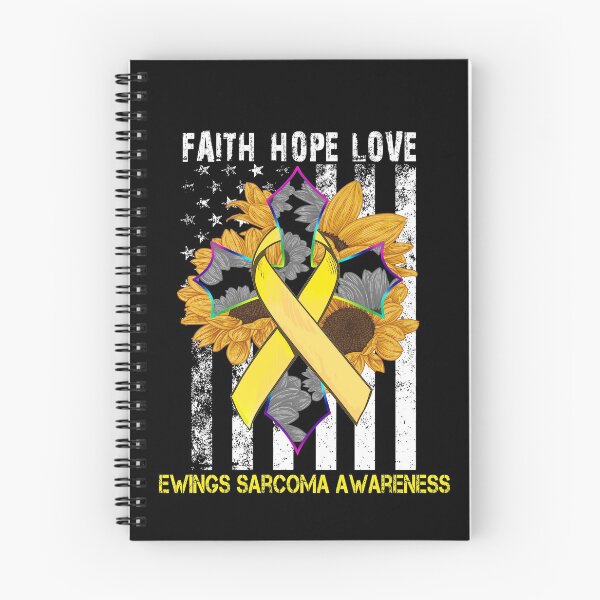 Item preview, Sunflower Faith Cross and Flag Ewings Sarcoma Awareness designed and sold by largellie.