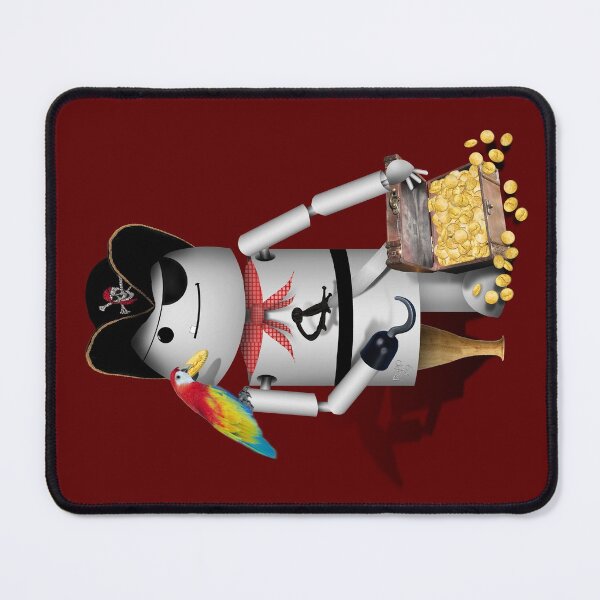 Item preview, Robo-x9 Pirate with Treasure Chest designed and sold by Gravityx9.