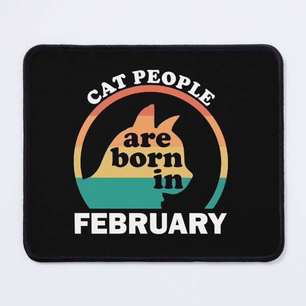 Item preview, Cat people are born in February (white version) designed and sold by Diversity-illus.