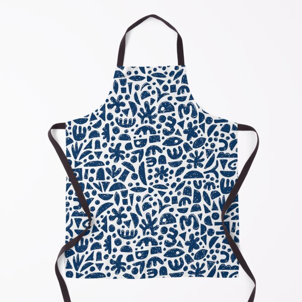 Item preview, Shapes Abstract 140821 - Indigo Blue and White designed and sold by Artberry.