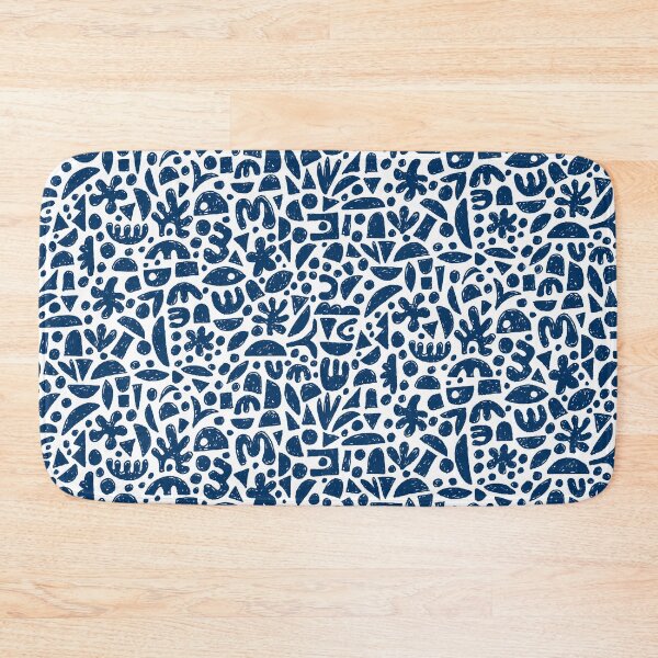 Item preview, Shapes Abstract 140821 - Indigo Blue and White designed and sold by Artberry.