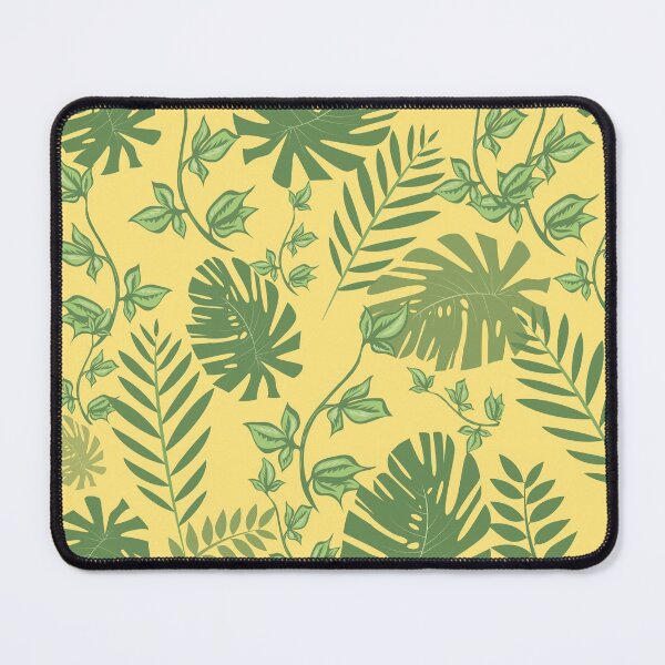 Item preview, Hojas verdes tropicales en amarillo designed and sold by RiadMannan.
