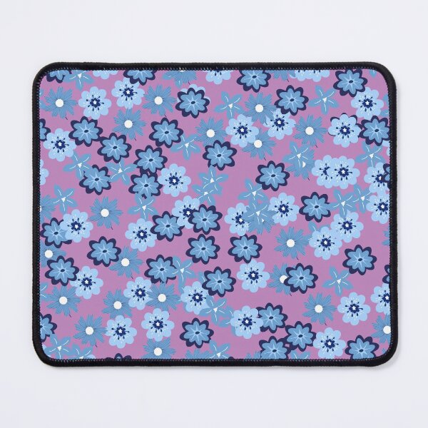 Item preview, Blue Flowers on Purple designed and sold by RiadMannan.