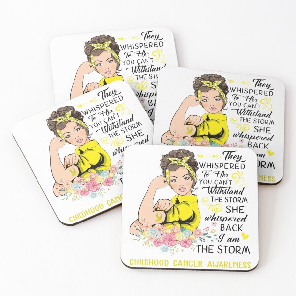 Item preview, I AM THE STORM CHILDHOOD CANCER AWARENESS designed and sold by Brad-FI.